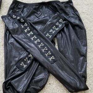 2 pair of Wet Look Leggings